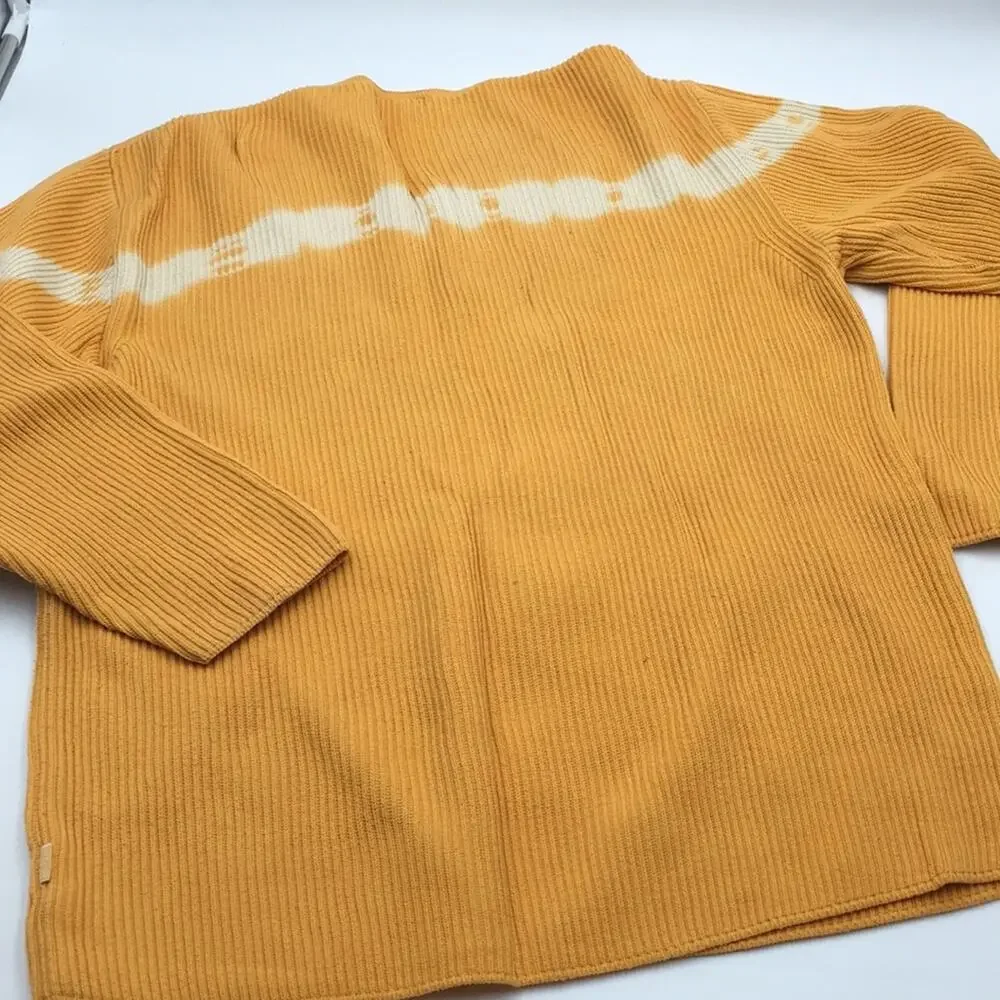 TAOS tye-die yellow unisex sweater EUC size Large